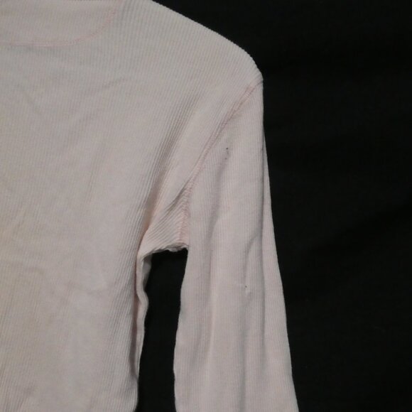 GAP | medium | Light Pink | Ribbed Long Sleeve Crew Neck Shirt - Picture 11 of 16